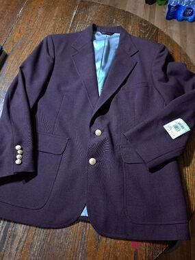 New 41S Regent Wine Single Breast Suit Sports Coat Jacket Blazer NWT
